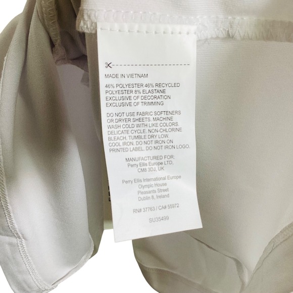 Callaway Sleeveless Golf Dress White Black Trim Zip Front Athletic - Picture 16 of 16